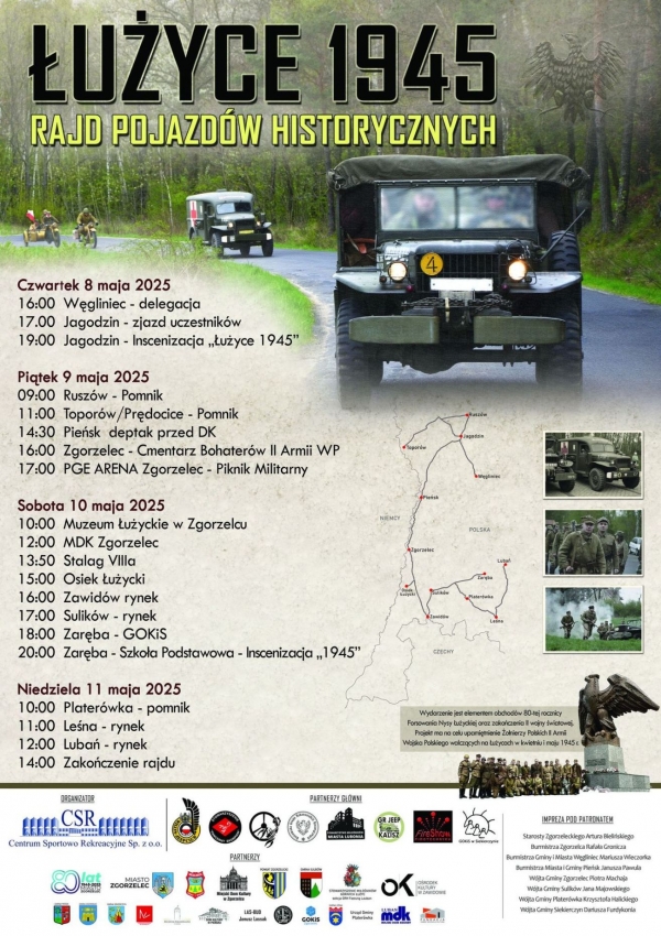 Rajd Pojazd&oacute;w Historycznych ,,Łużyce 1945"