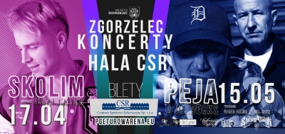 Muzyczne uderzenie w Zgorzelcu! Skolim i Peja wystąpią w Hali CSR